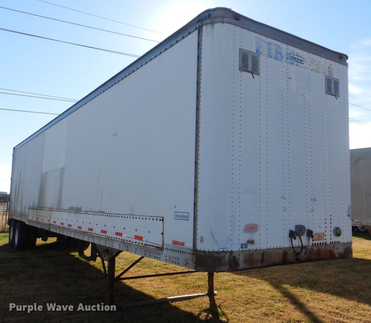 image for item DJ8553 1986 American Trailers Inc FPX-F2-48 dry van trailer