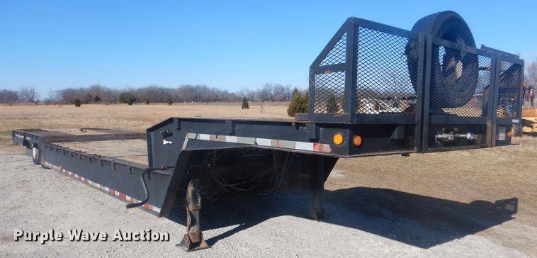 image for item HX9080 1999 Trail-Eze DHT7048 drop deck equipment trailer