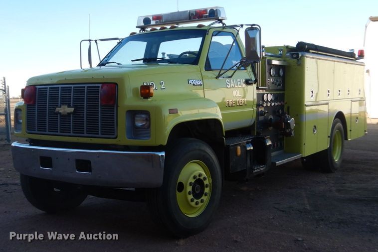 image for item DC8769 1993 Chevrolet Kodiak C6500  pumper fire truck