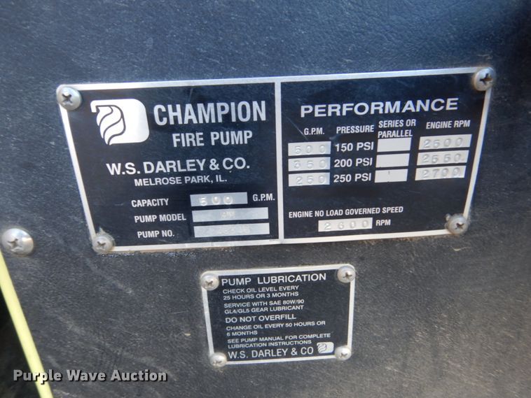 image for item DC8769 1993 Chevrolet Kodiak C6500  pumper fire truck