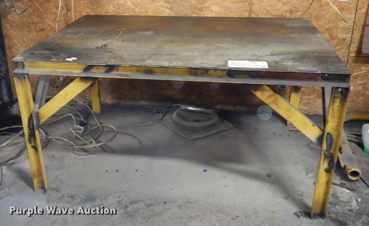 image for item DF3233 Shop built steel table