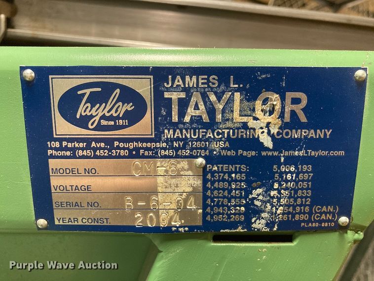 image for item DI8447 Taylor pneumatic clamp carrier