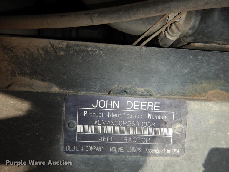 image for item DJ2774 1999 John Deere 4600  MFWD tractor
