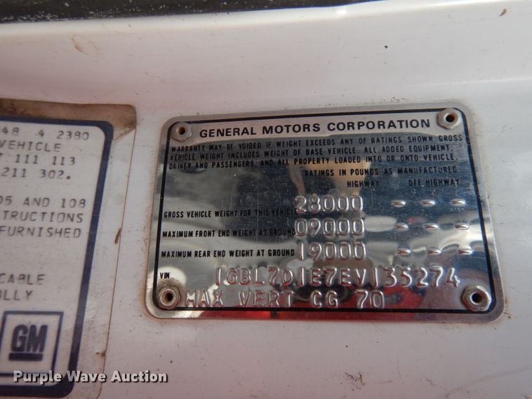 image for item DJ2777 1984 Chevrolet C70 Custom Deluxe  water truck