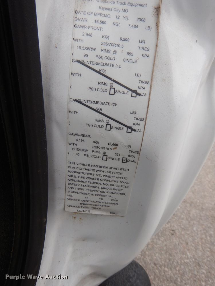 image for item DJ2780 2009 Ford F450 Super Duty  dump truck