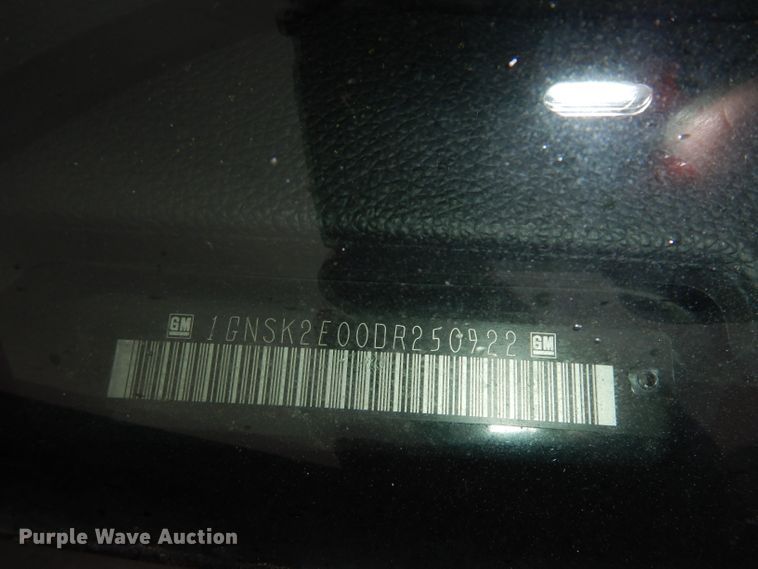 image for item DJ6963 2013 Chevrolet Tahoe Police  SUV