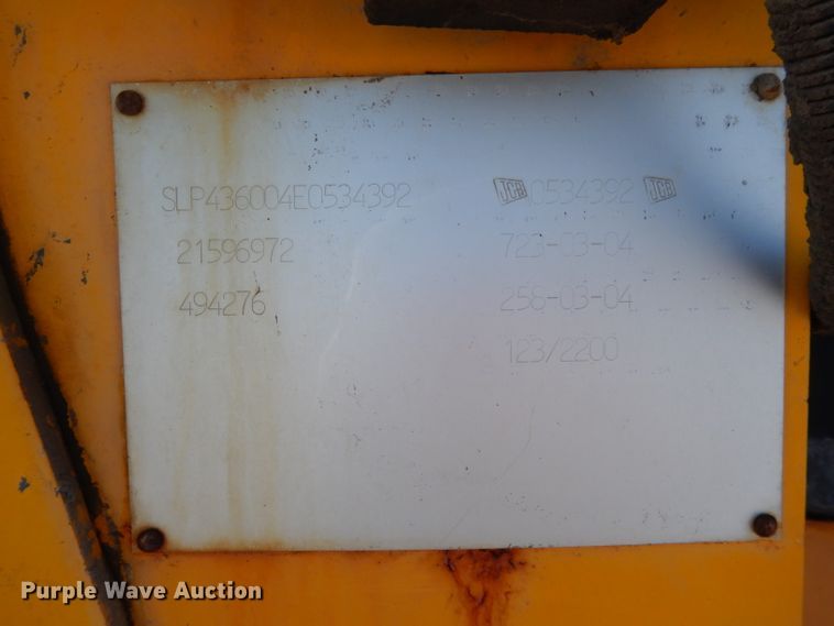 image for item DL2603 2004 JCB 436HT  wheel loader