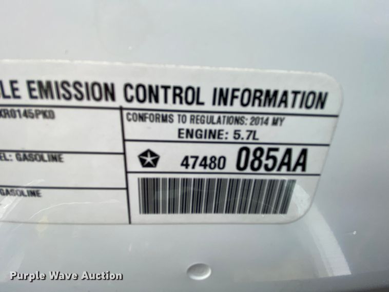 image for item EL9692 2014 Dodge Charger Police