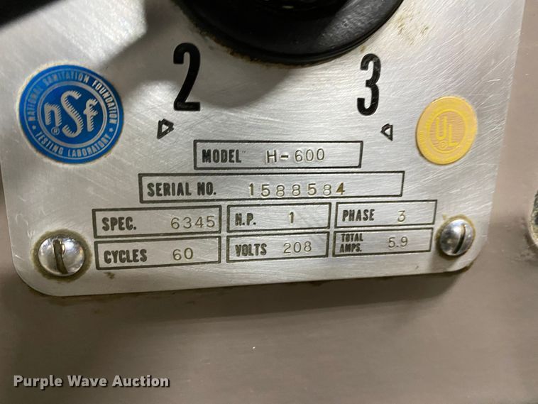 image for item EL9748 Hobart H600 mixer