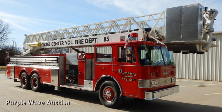 image for item GK9695 1981 Oshkosh V-1844M  aerial platform ladder truck