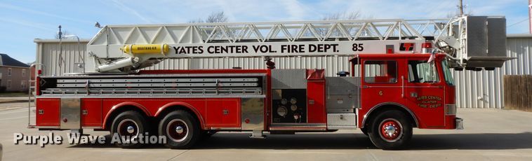 image for item GK9695 1981 Oshkosh V-1844M  aerial platform ladder truck