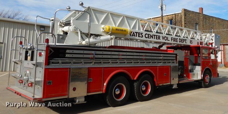 image for item GK9695 1981 Oshkosh V-1844M  aerial platform ladder truck