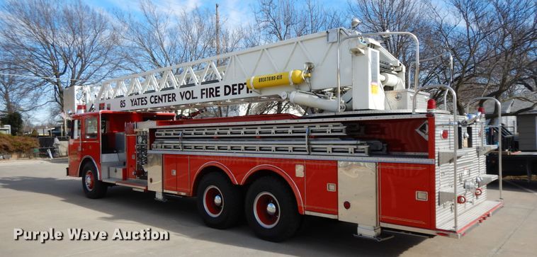 image for item GK9695 1981 Oshkosh V-1844M  aerial platform ladder truck