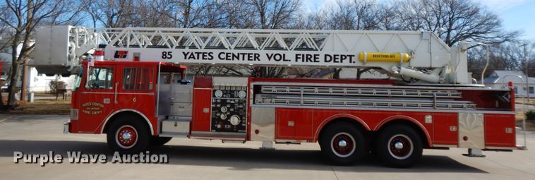 image for item GK9695 1981 Oshkosh V-1844M  aerial platform ladder truck