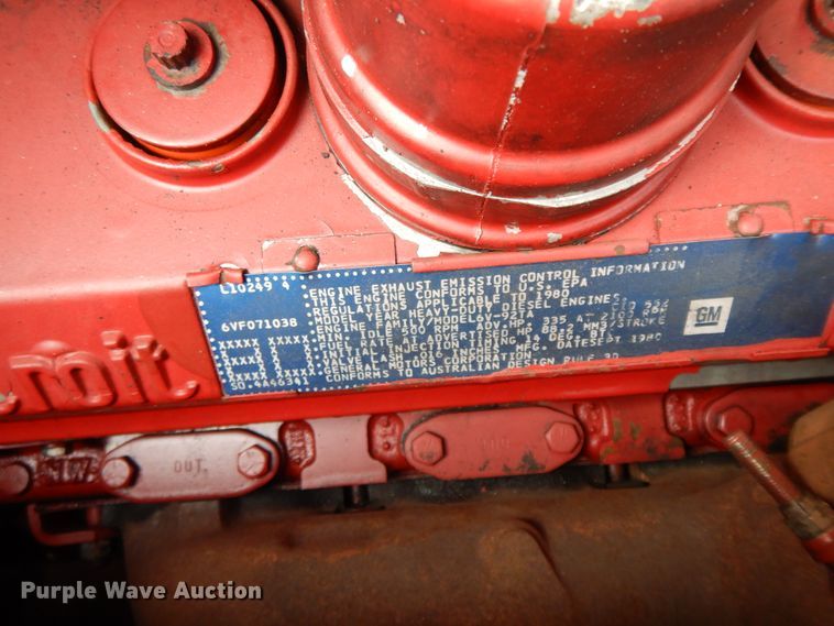 image for item GK9695 1981 Oshkosh V-1844M  aerial platform ladder truck