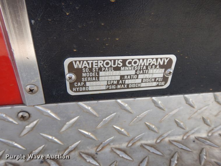 image for item GK9695 1981 Oshkosh V-1844M  aerial platform ladder truck