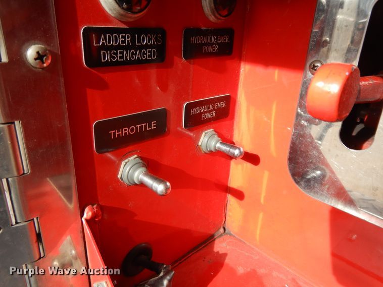 image for item GK9695 1981 Oshkosh V-1844M  aerial platform ladder truck