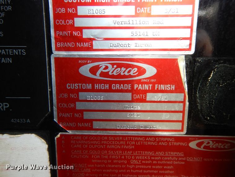 image for item GK9695 1981 Oshkosh V-1844M  aerial platform ladder truck