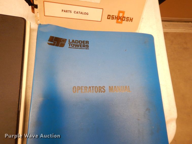 image for item GK9695 1981 Oshkosh V-1844M  aerial platform ladder truck