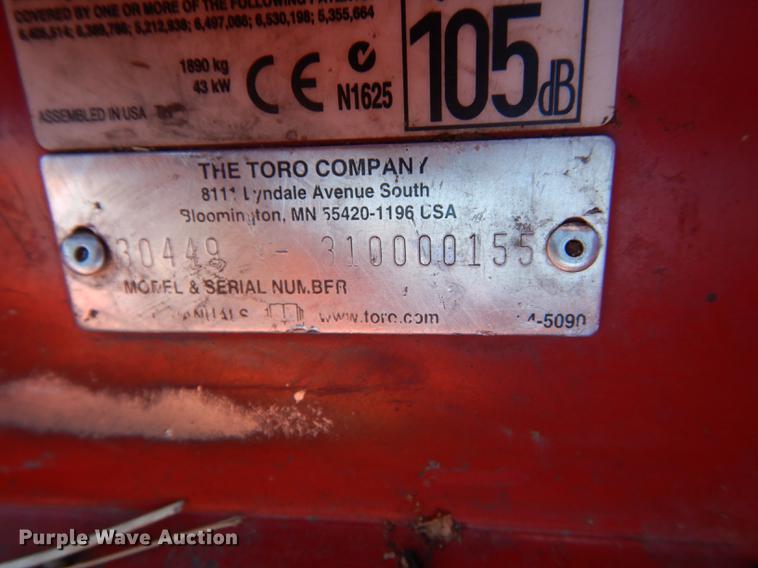 image for item HE9327 2013 Toro Groundsmaster 4100D  lawn mower