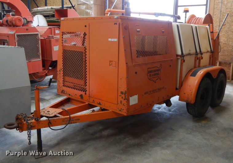 image for item HP9115 Sewer Equipment Co. of America 747FR2000 sewer jetter trailer