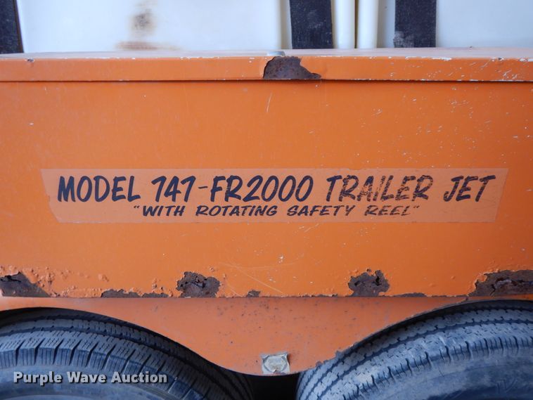 image for item HP9115 Sewer Equipment Co. of America 747FR2000 sewer jetter trailer