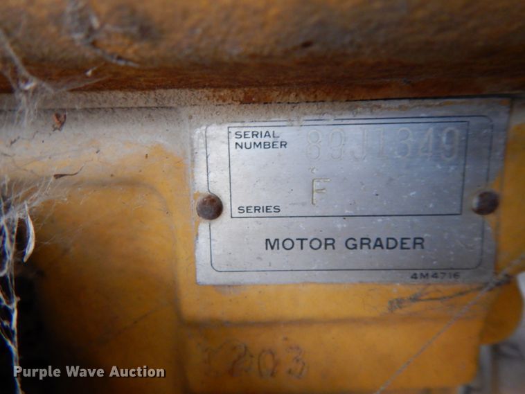 image for item HP9120 1971 Caterpillar 112F  rigid frame motor grader