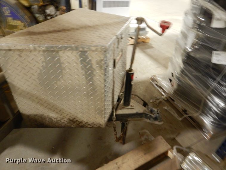 image for item HU9834 2004 Big Tex utility trailer with paint striping equipment