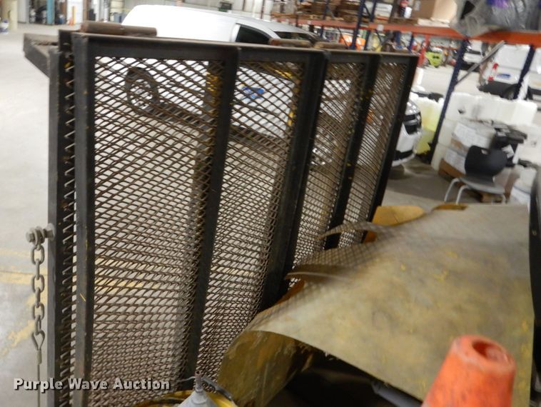 image for item HU9834 2004 Big Tex utility trailer with paint striping equipment