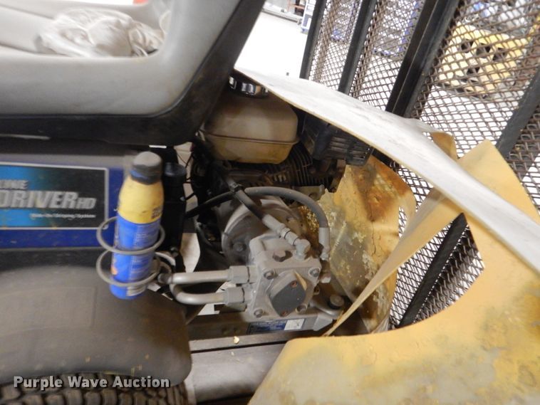 image for item HU9834 2004 Big Tex utility trailer with paint striping equipment