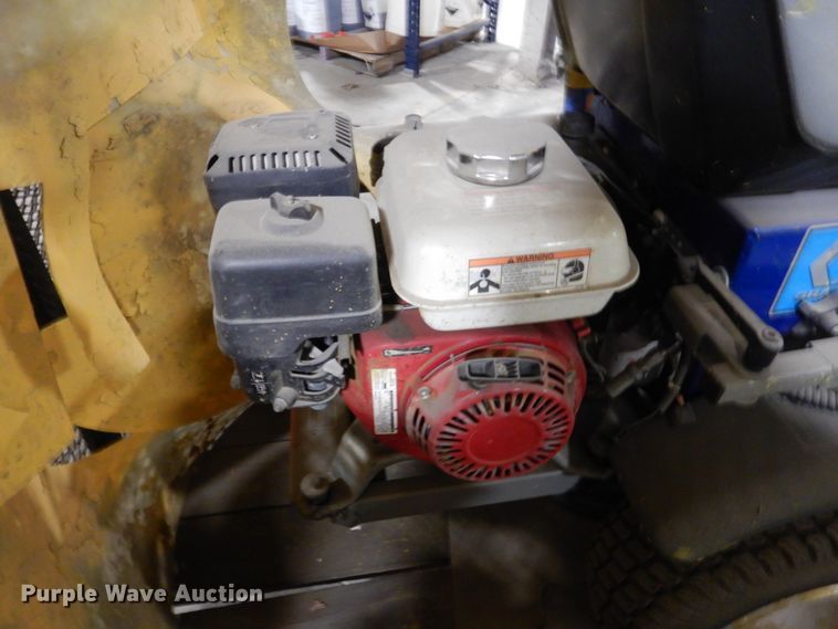 image for item HU9834 2004 Big Tex utility trailer with paint striping equipment