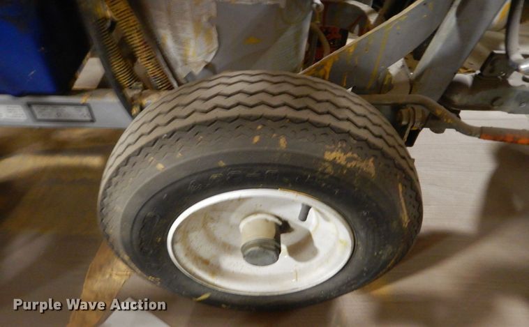 image for item HU9834 2004 Big Tex utility trailer with paint striping equipment