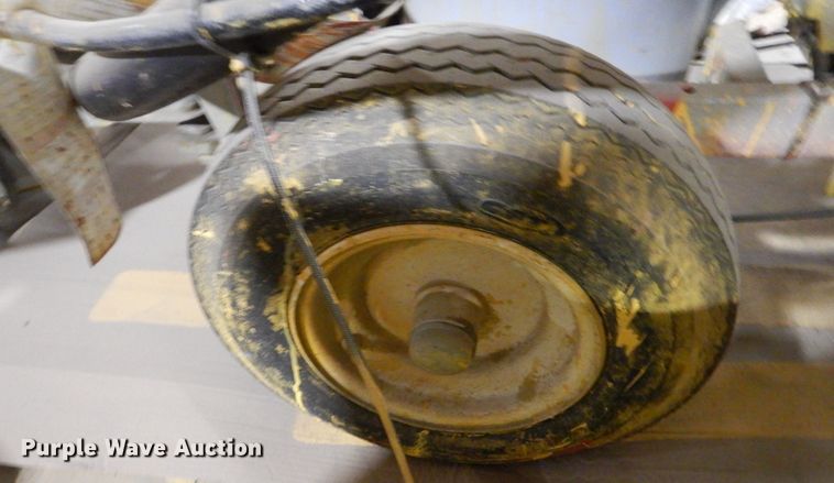 image for item HU9834 2004 Big Tex utility trailer with paint striping equipment