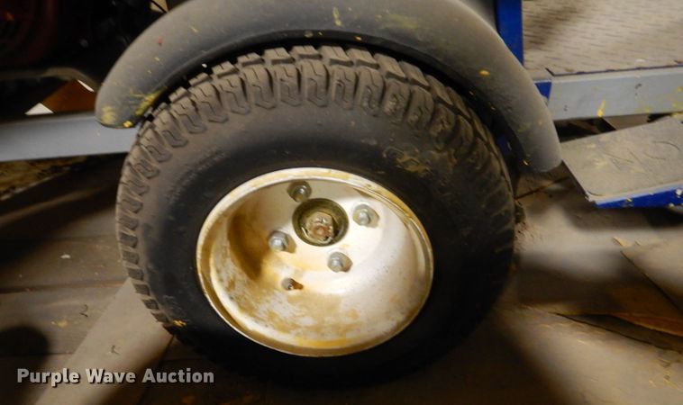 image for item HU9834 2004 Big Tex utility trailer with paint striping equipment