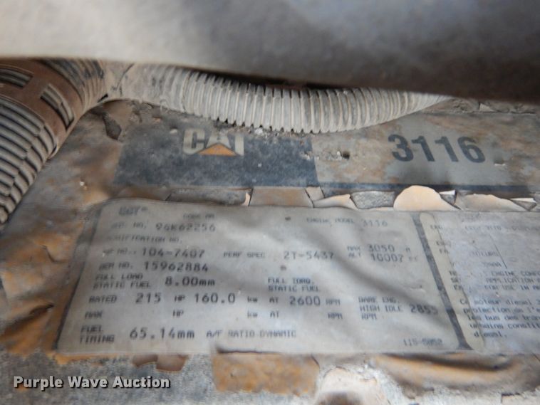 image for item HV9568 1997 Chevrolet C8500  dump truck