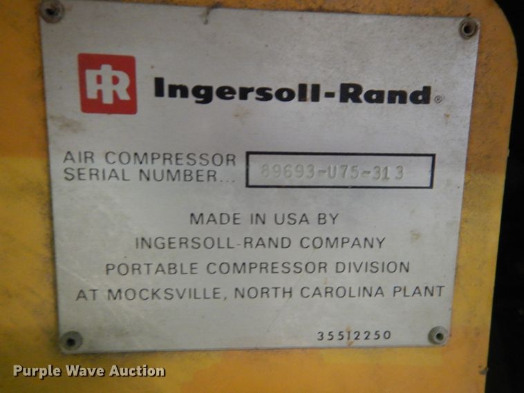 image for item HV9571 Ingersoll Rand D175  air compressor