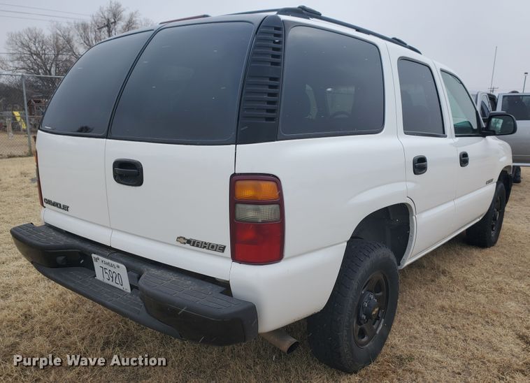 image for item HW9582 2002 Chevrolet Tahoe Police  SUV