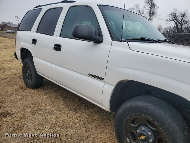 image for item HW9582 2002 Chevrolet Tahoe Police  SUV