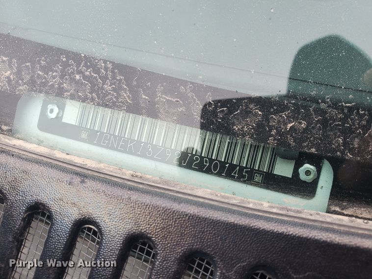 image for item HW9582 2002 Chevrolet Tahoe Police  SUV