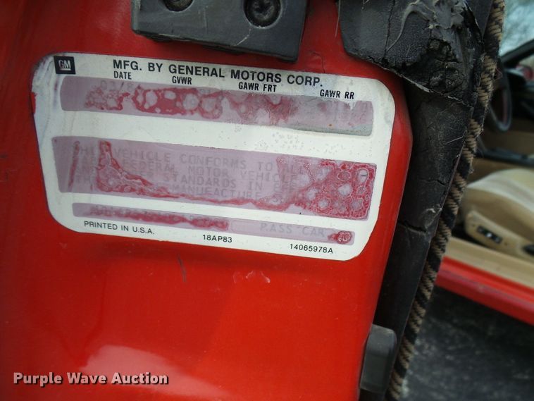 image for item DC2849 1984 Chevrolet Camaro Z28