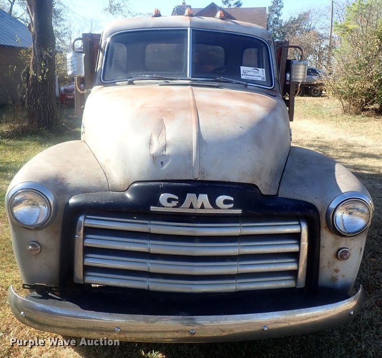 image for item DI7296 1950 GMC 252  dump flatbed truck