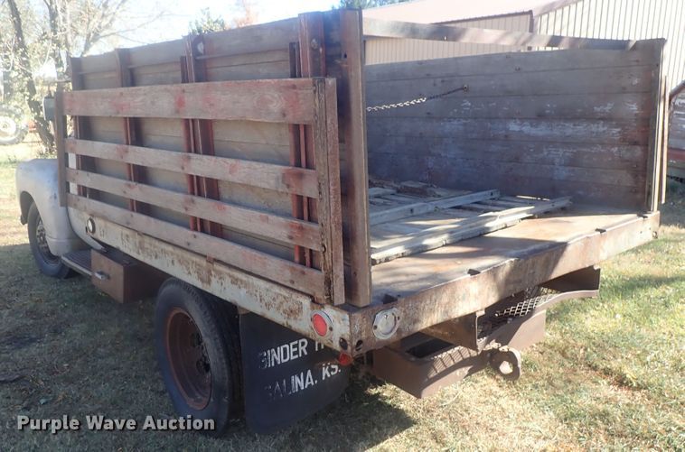 image for item DI7296 1950 GMC 252  dump flatbed truck