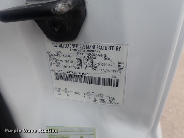 image for item DI7491 2011 Ford F450 Super Duty  truck chassis