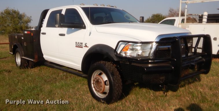 image for item DJ2046 2013 Dodge Ram 5500  Crew Cab flatbed truck