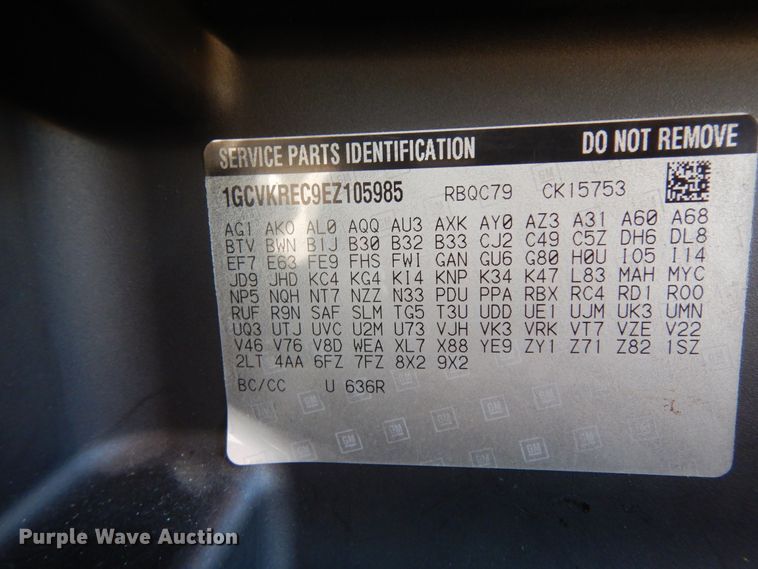 image for item DJ8041 2014 Chevrolet Silverado 1500  Double Cab pickup truck