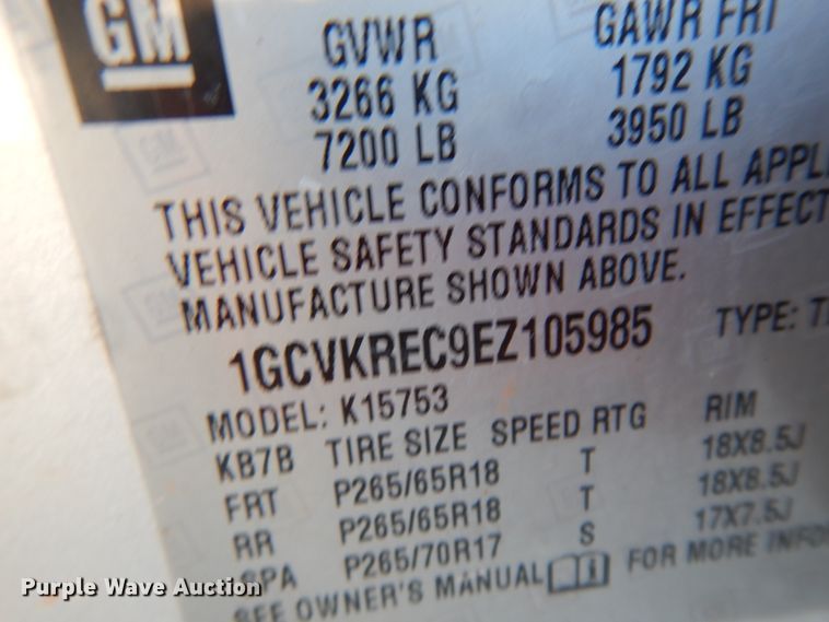 image for item DJ8041 2014 Chevrolet Silverado 1500  Double Cab pickup truck