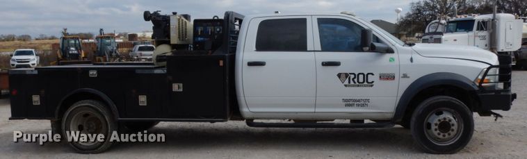image for item DJ8082 2011 Dodge Ram 5500HD  Crew Cab flatbed truck