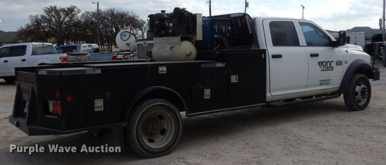 image for item DJ8082 2011 Dodge Ram 5500HD  Crew Cab flatbed truck