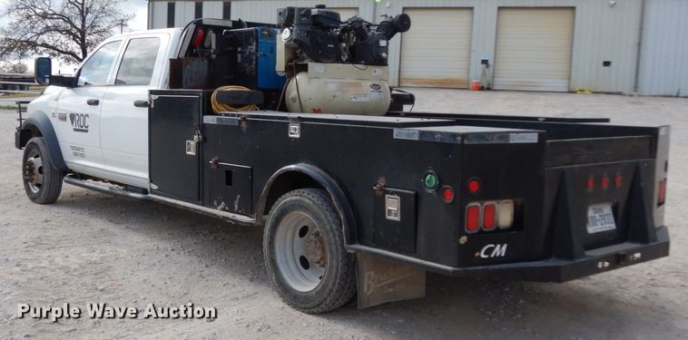 image for item DJ8082 2011 Dodge Ram 5500HD  Crew Cab flatbed truck