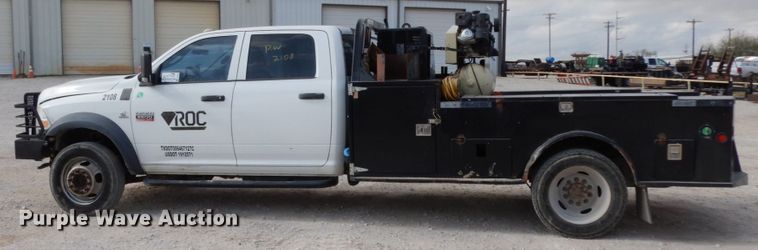 image for item DJ8082 2011 Dodge Ram 5500HD  Crew Cab flatbed truck